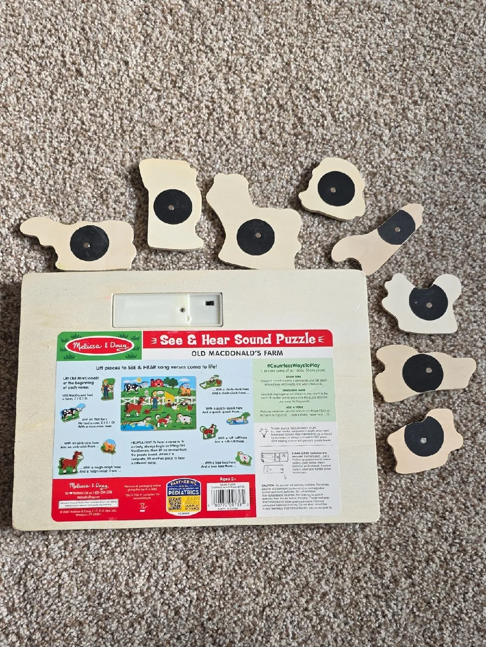 Melissa & Doug See & Hear Wooden Farm & Pet Block Puzzles